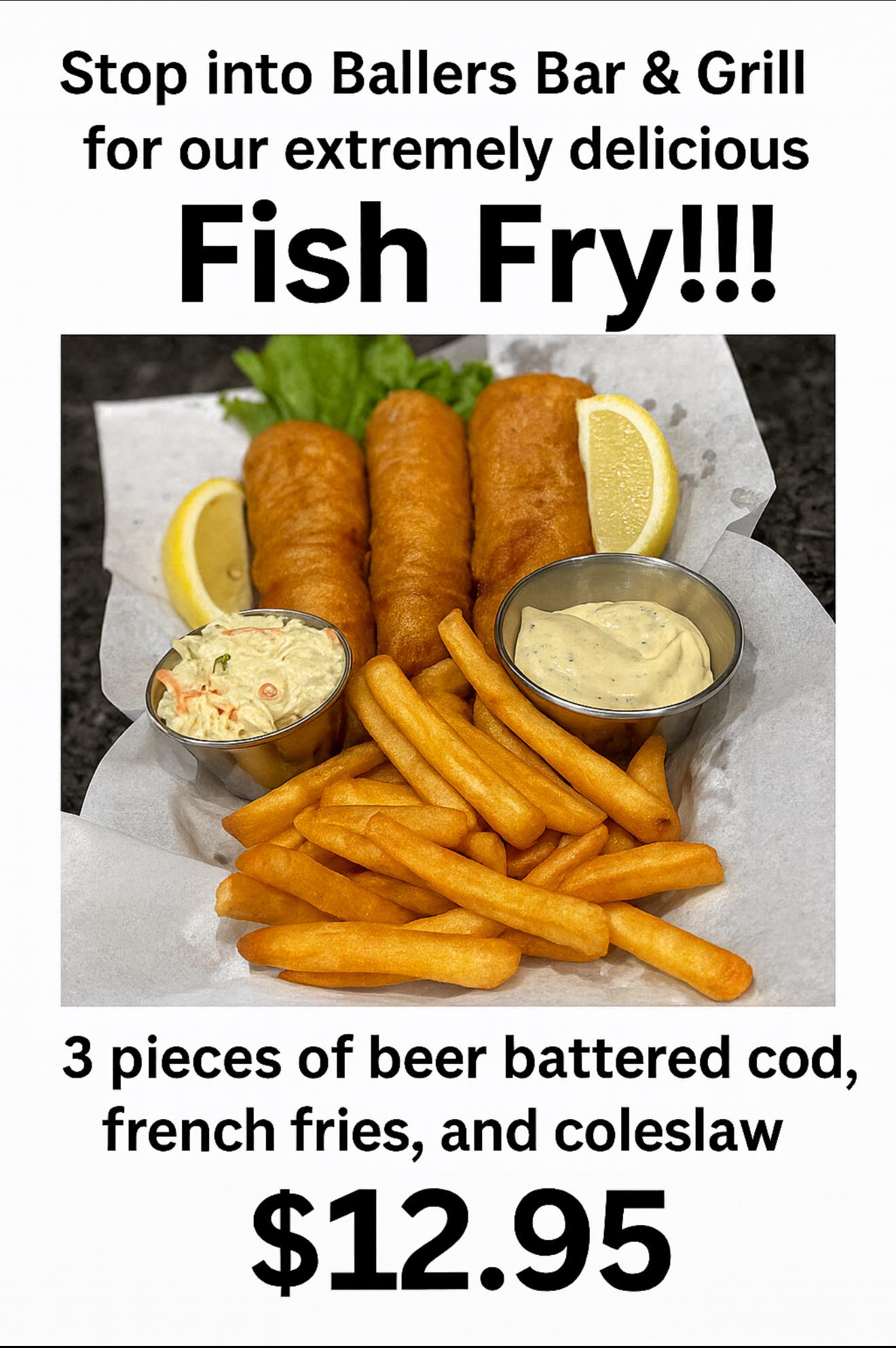 Ballers Bar & Grill Menu