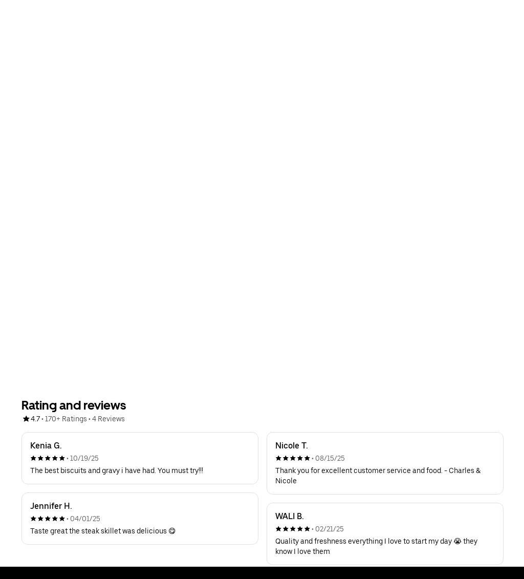 Taste Like Heaven Menu