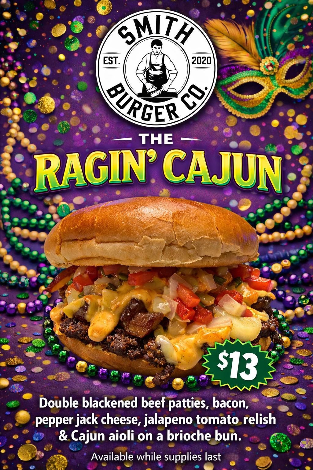 Smith Burger Co. Menu