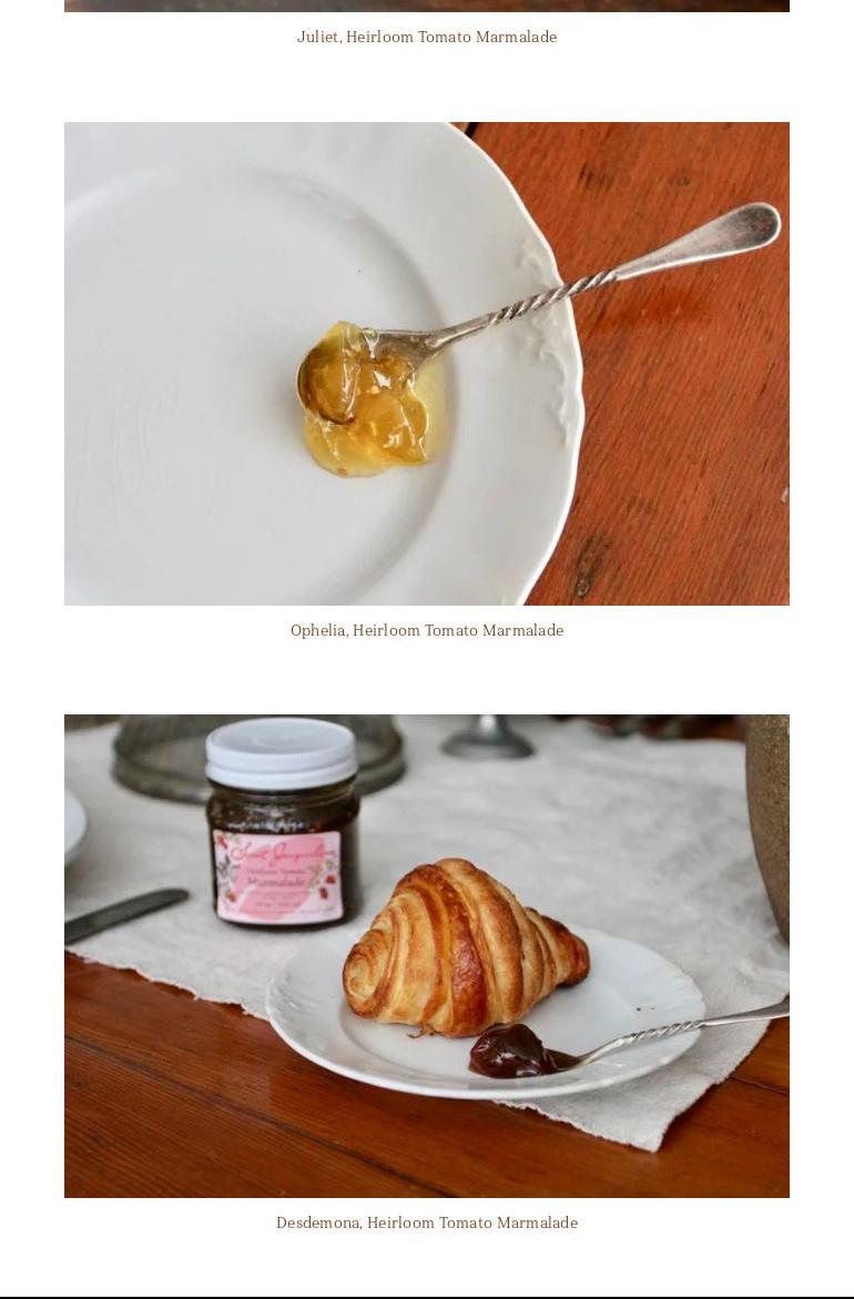 Sweet Jacquelina Menu