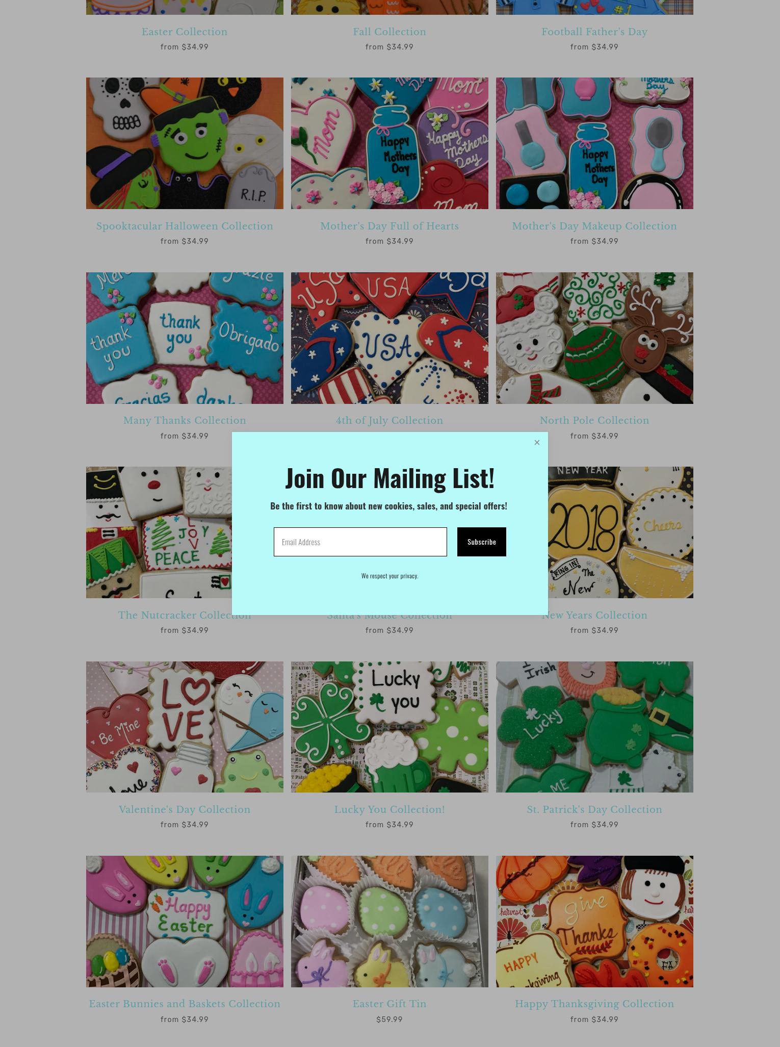 The Frosted Baker Menu