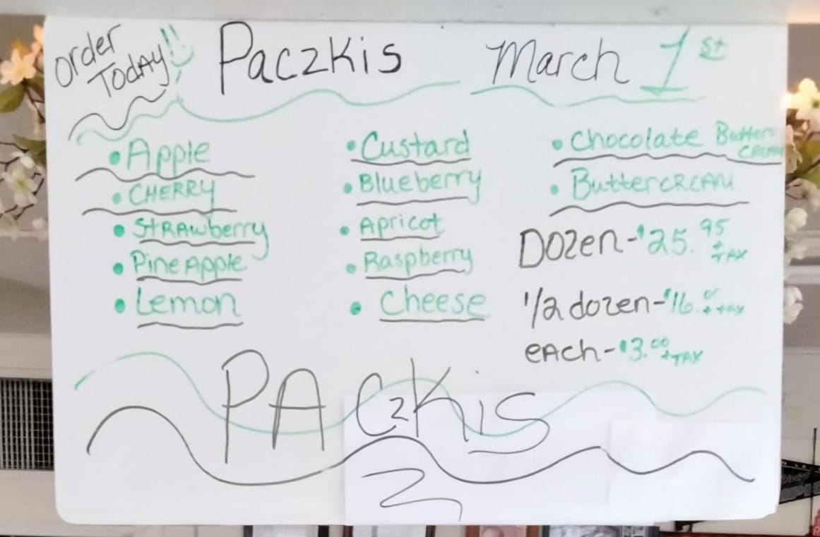 O’Brothers Bakery Menu