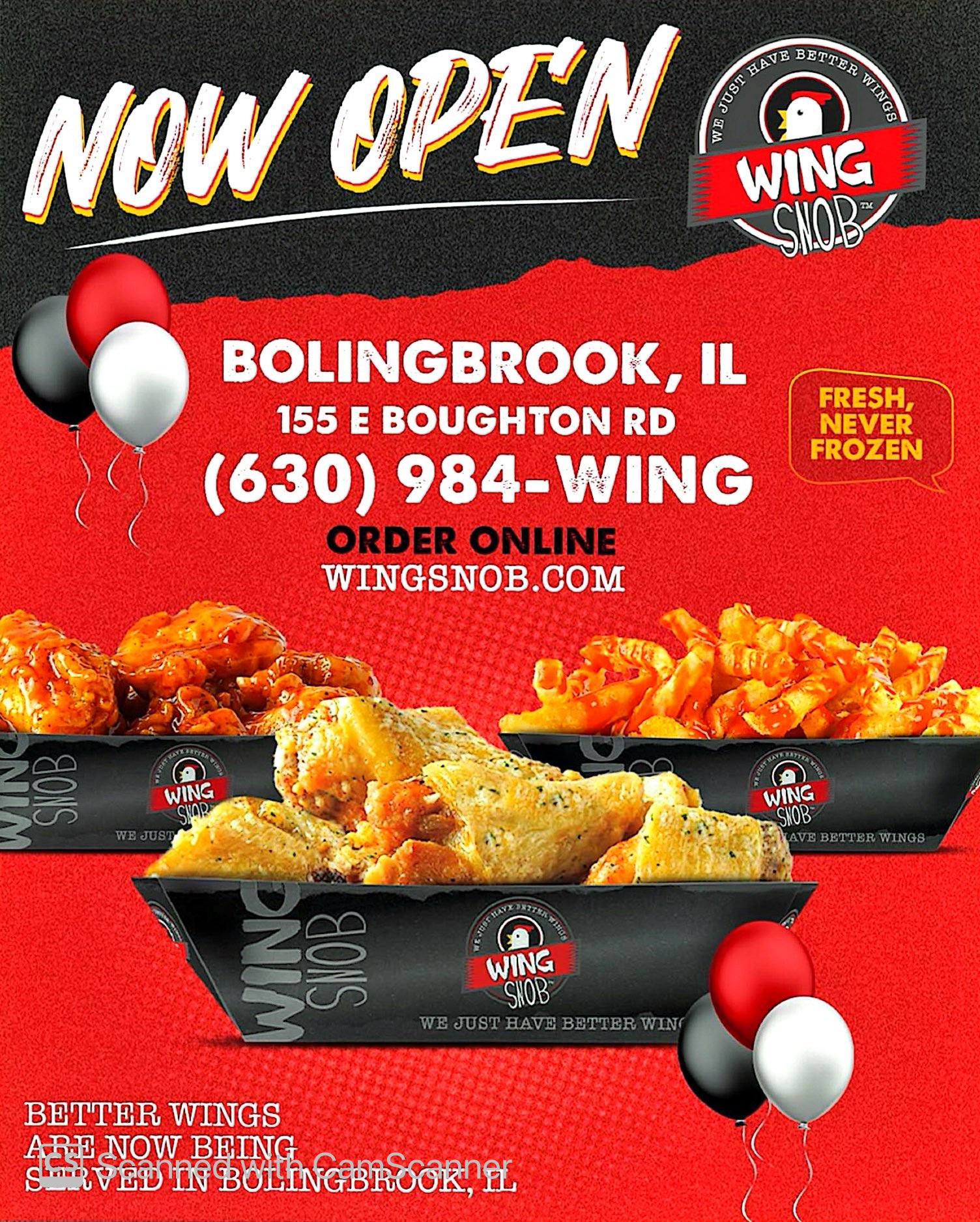 Wing Snob Menu