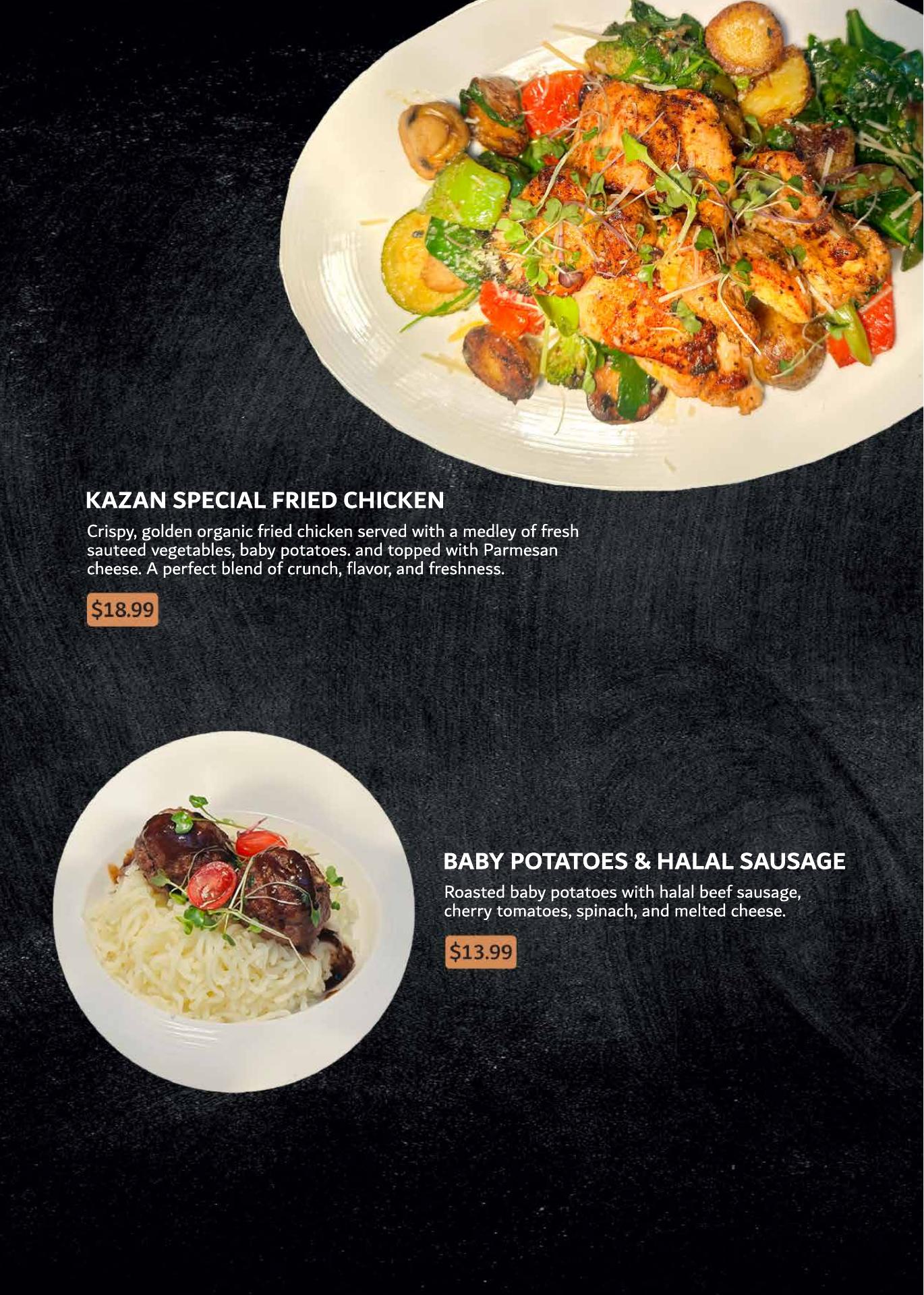KAZAN RESTAURANT Menu