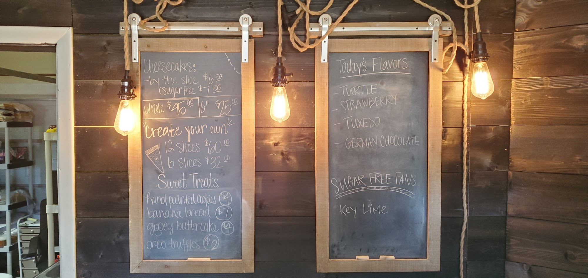 The Cheesecake Lady Menu