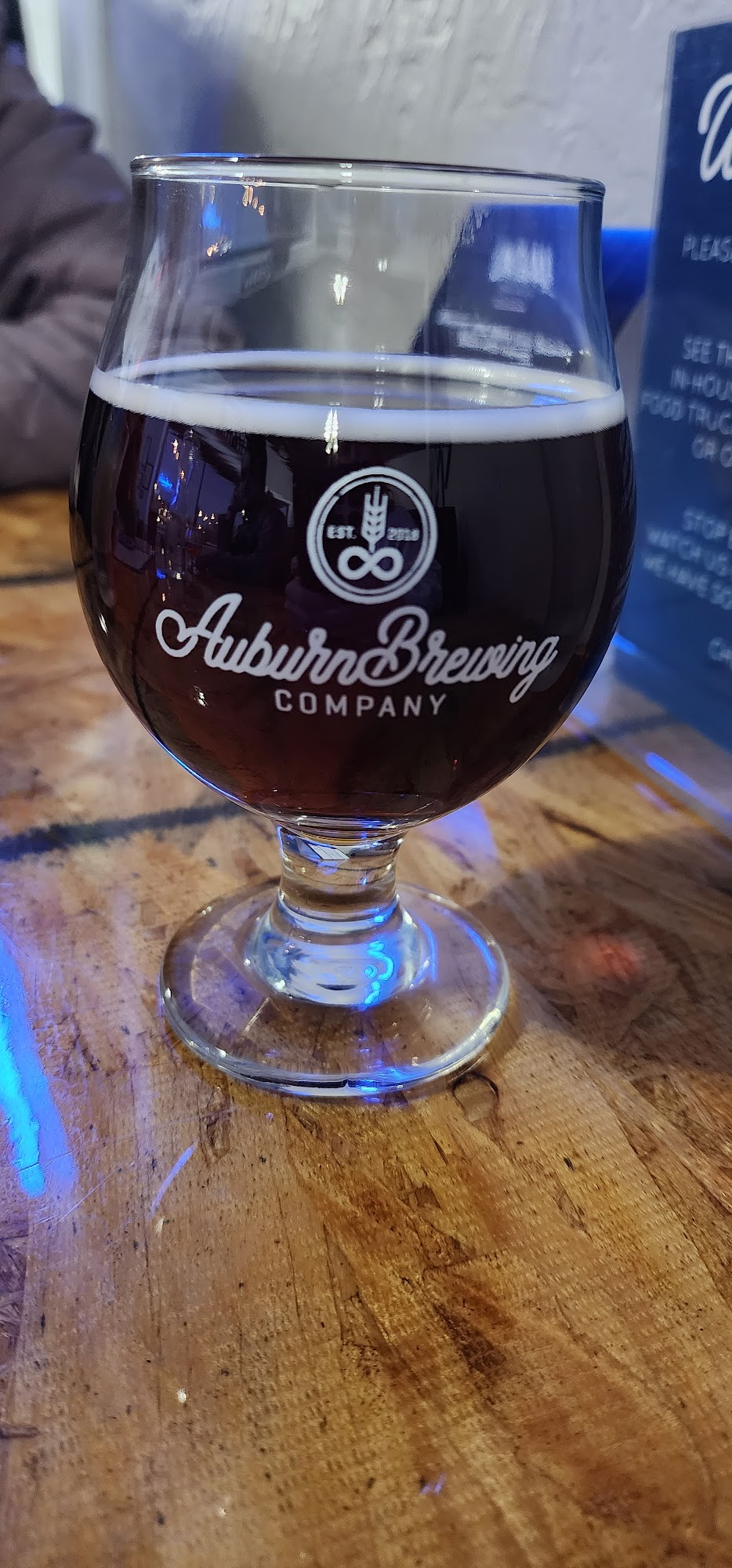 Auburn Brewing Company Menu