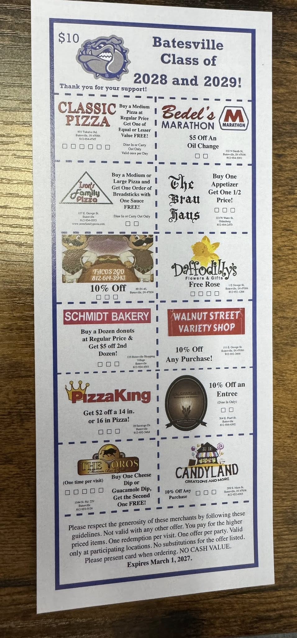 ToGo Delivers Menu