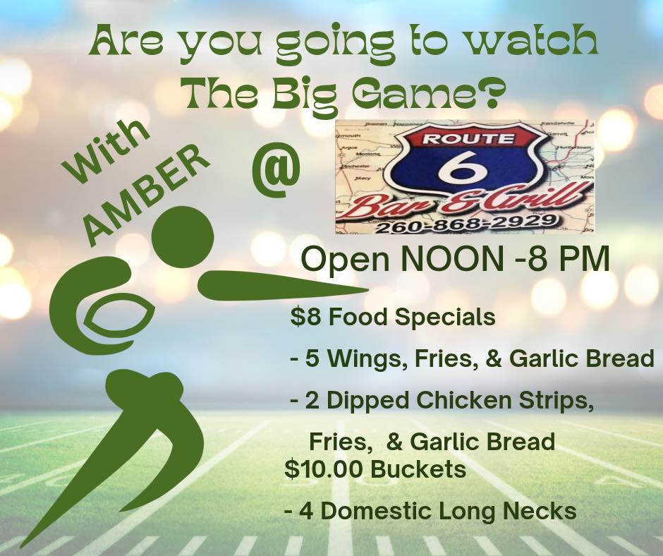 Route 6 Bar and More Menu