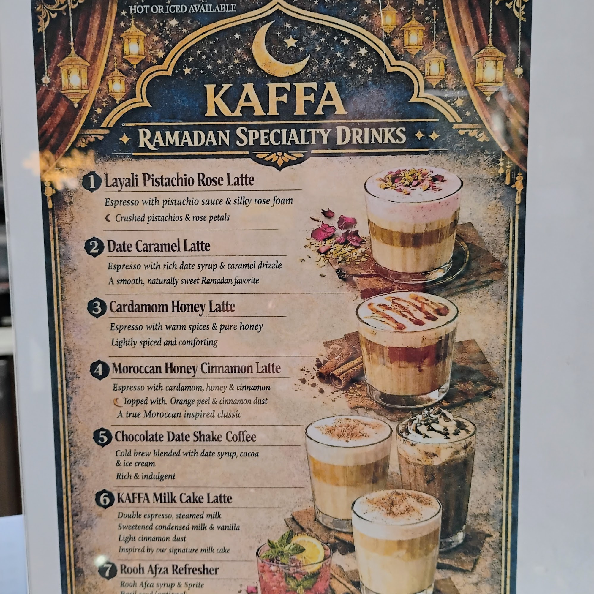 Kaffa Cafe Menu