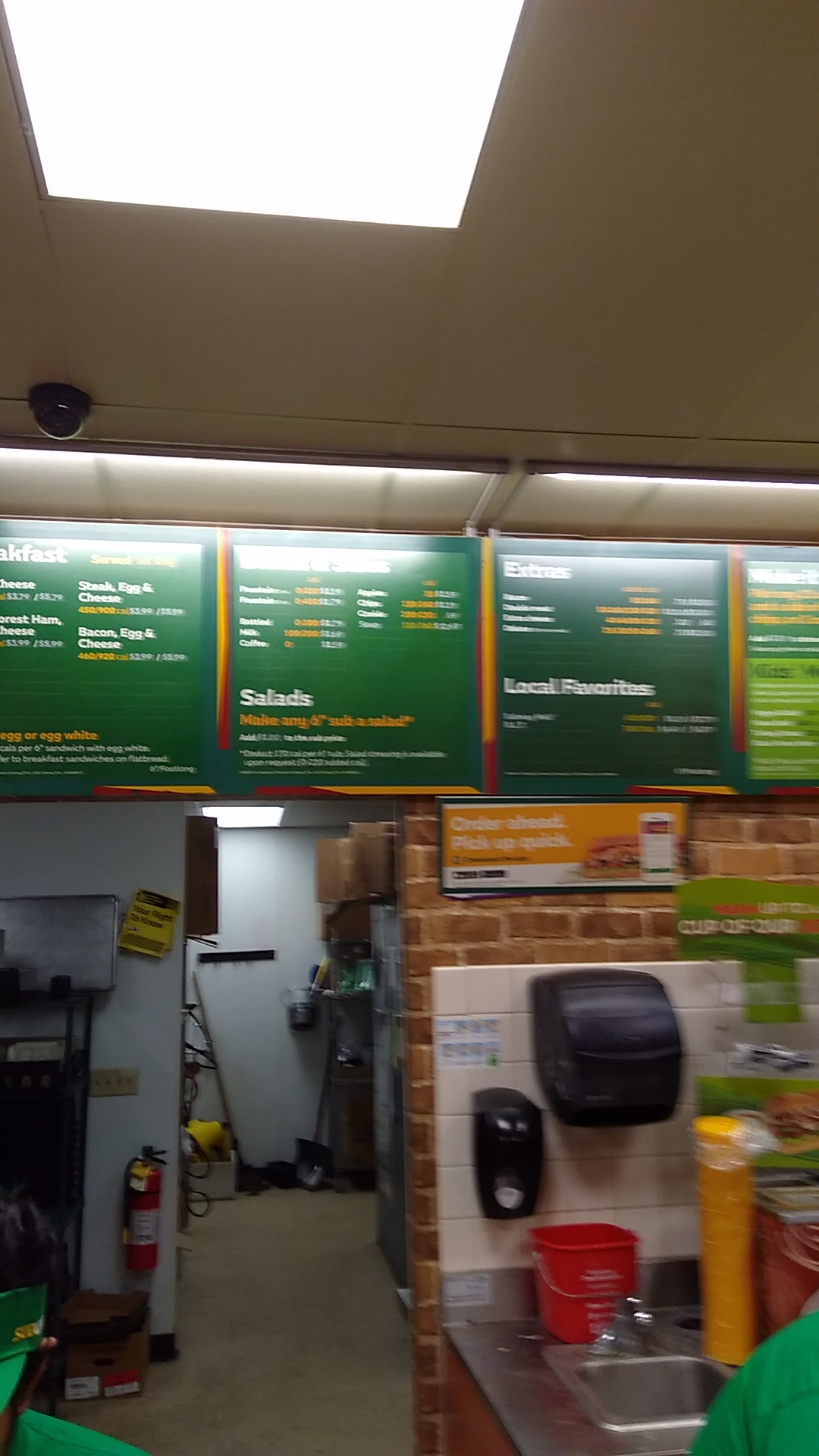 Subway Menu