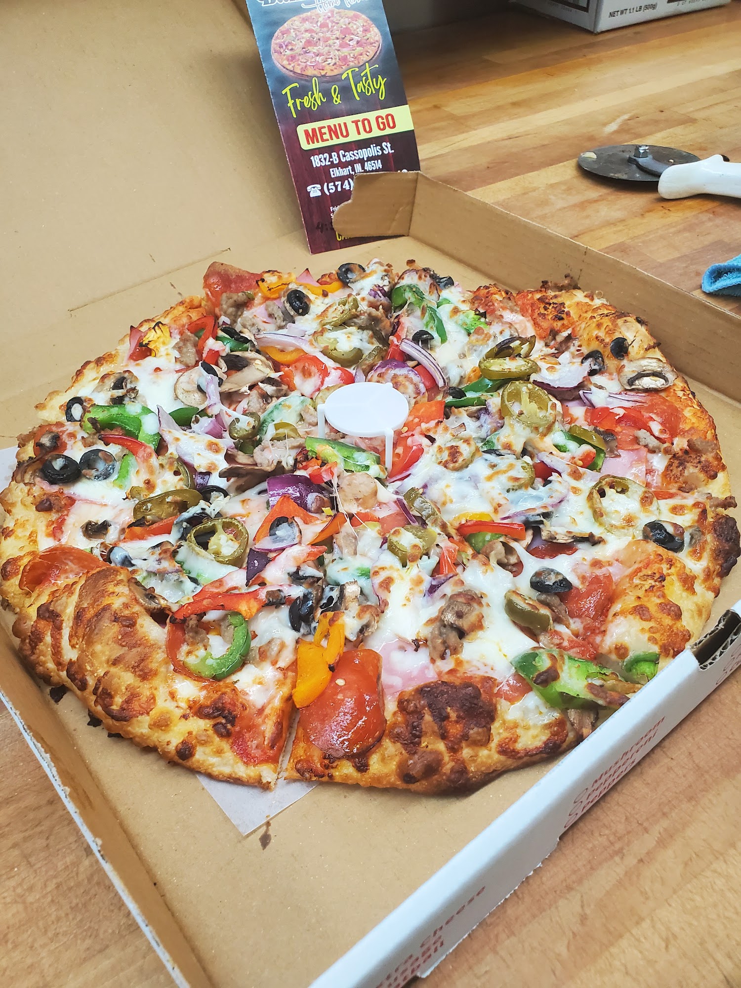 Bambino's Home Pizza Menu