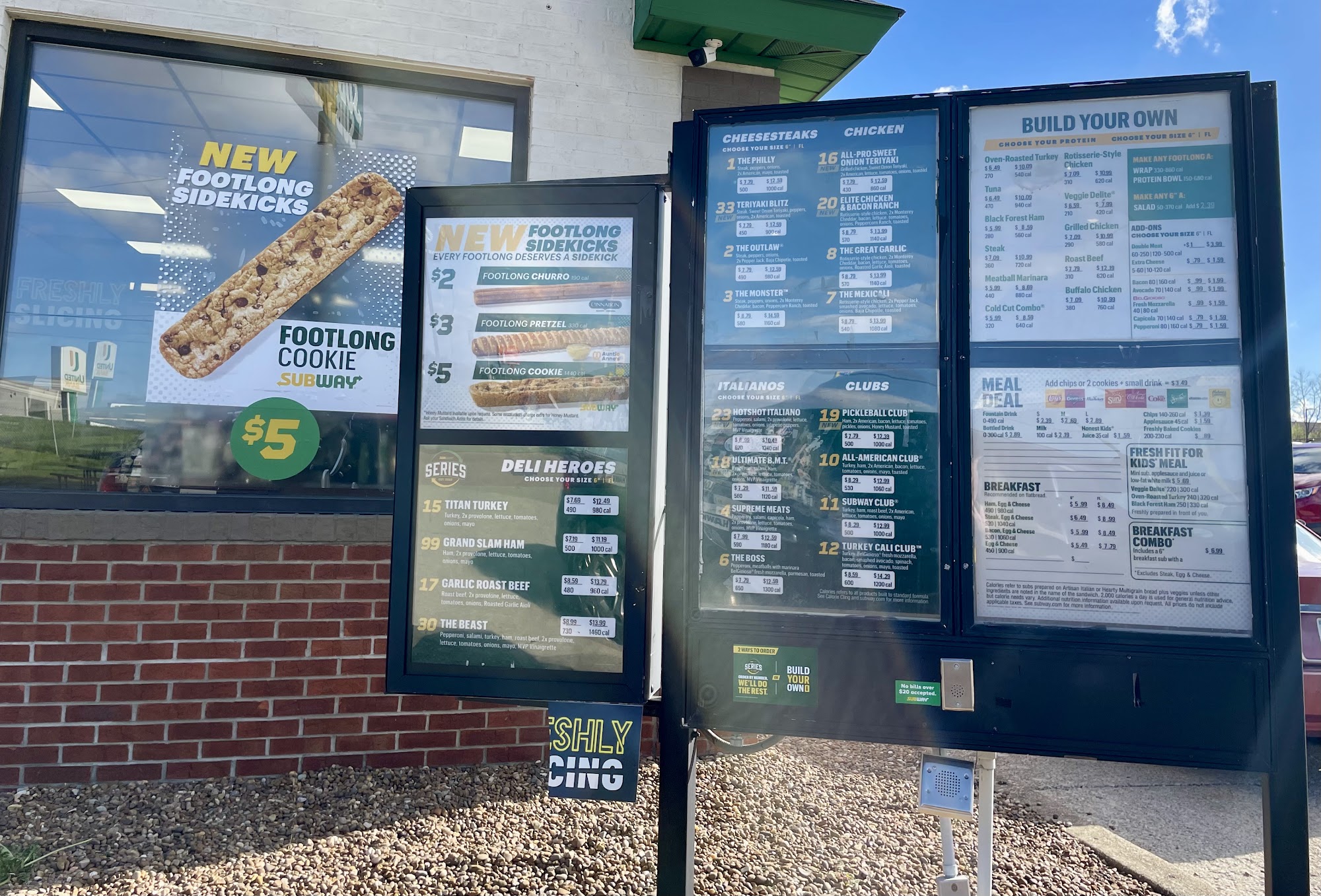 Subway Menu