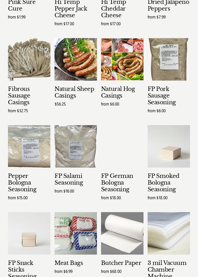 Ferdinand Processing & Catering Menu