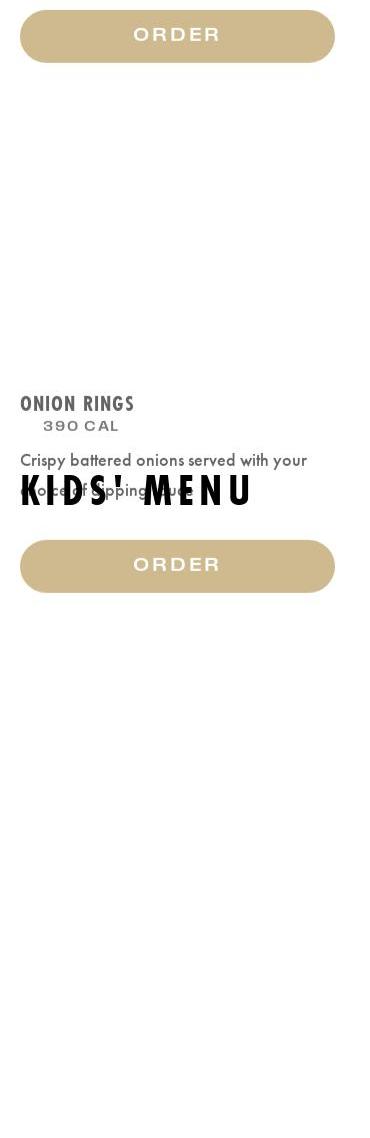 Wayback Burgers Menu