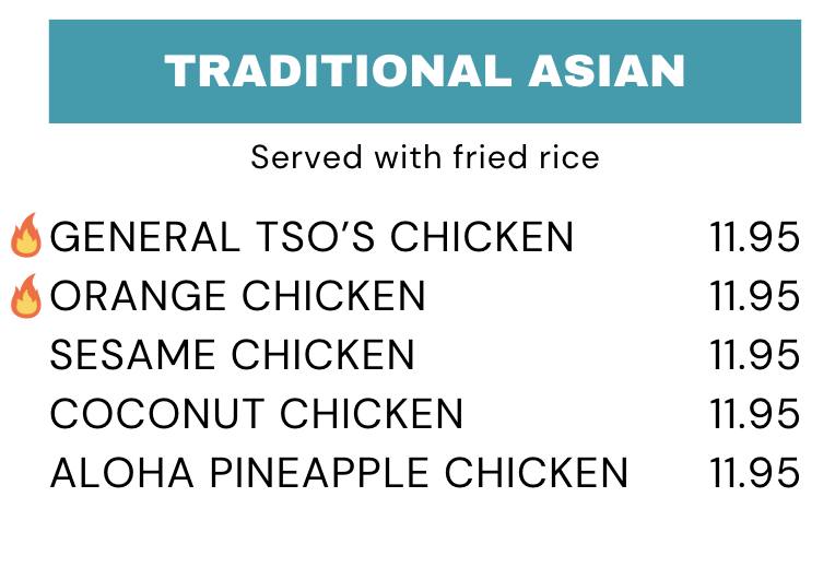 Aloha Hawaiian BBQ Menu