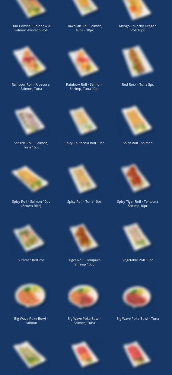 ZENSHI Handcrafted Sushi Menu