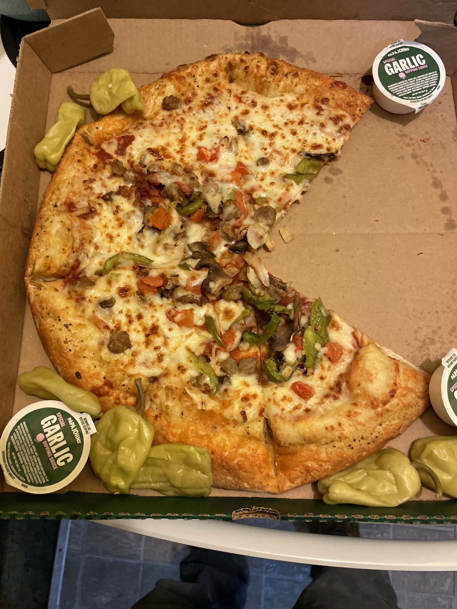 Papa Johns Pizza Menu