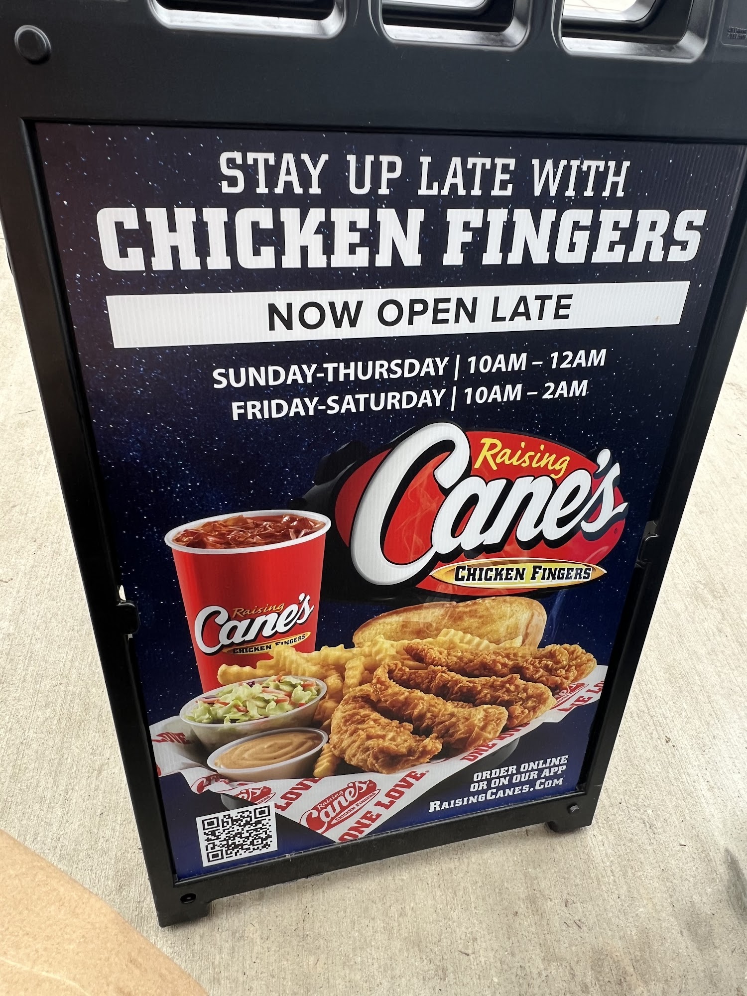 Raising Cane's Chicken Fingers Menu