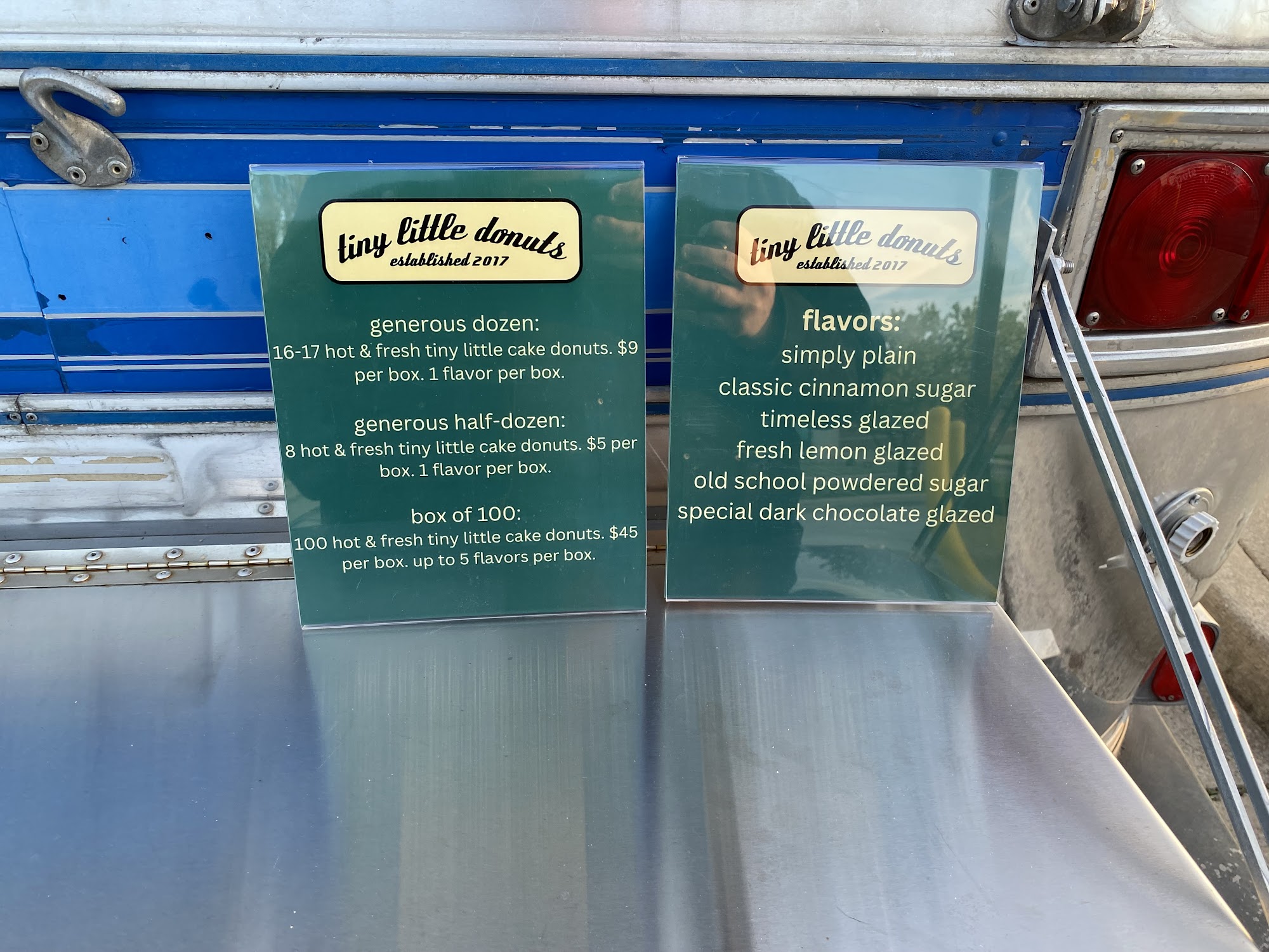 tiny little donuts - maysville rd, in Menu