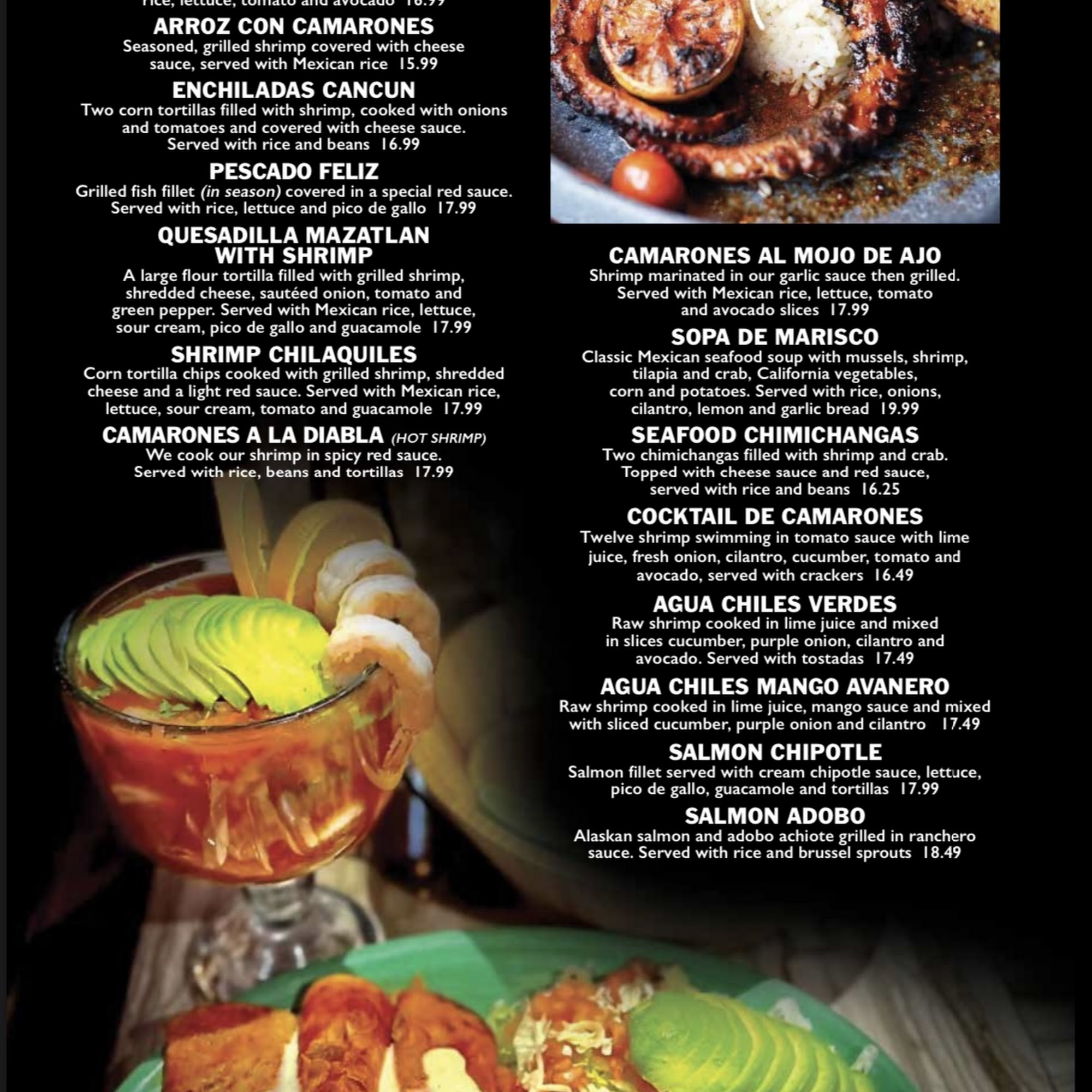 Riviera Maya Jefferson Pointe (Fort Wayne) Menu