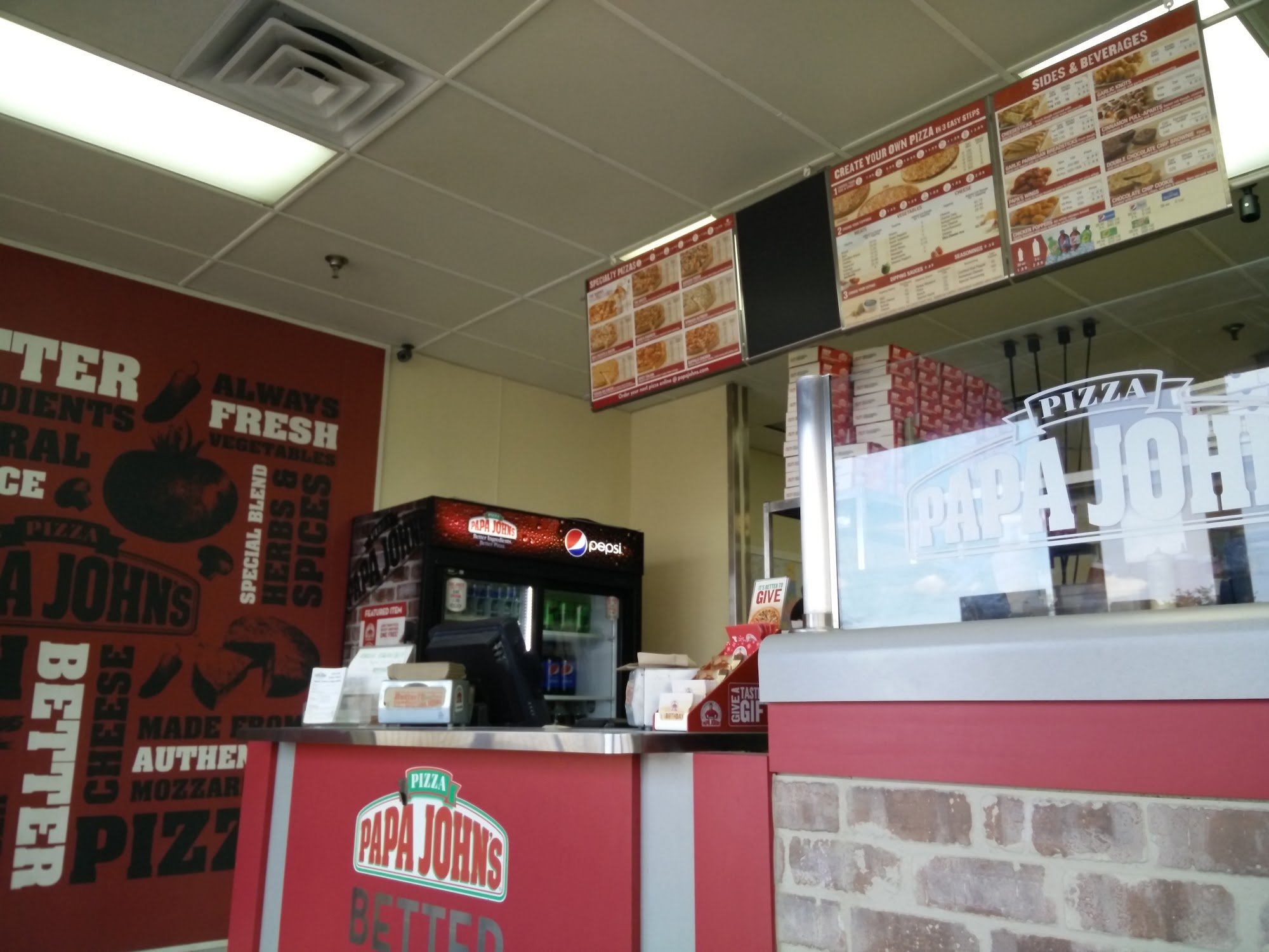 Papa Johns Pizza Menu