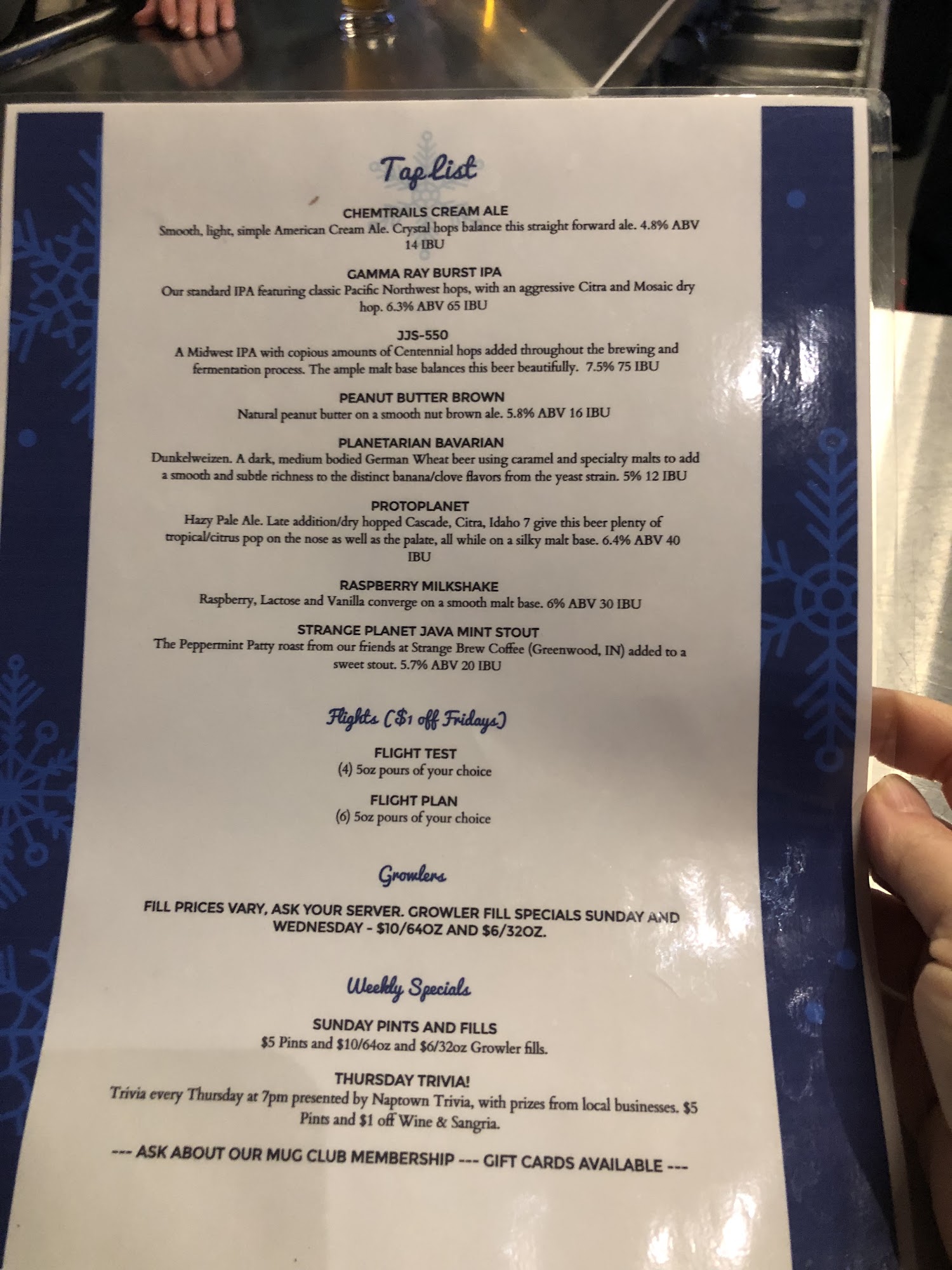 Planetary Brewing Company Tap Room Greenwood