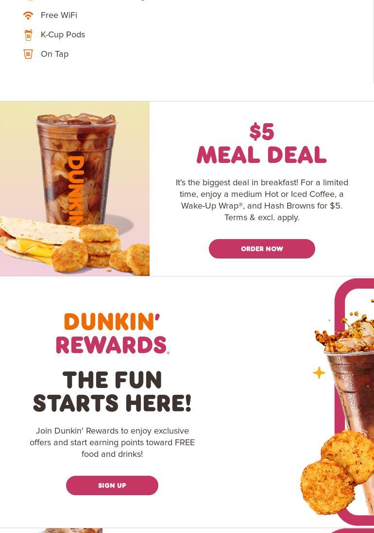 Dunkin' Menu
