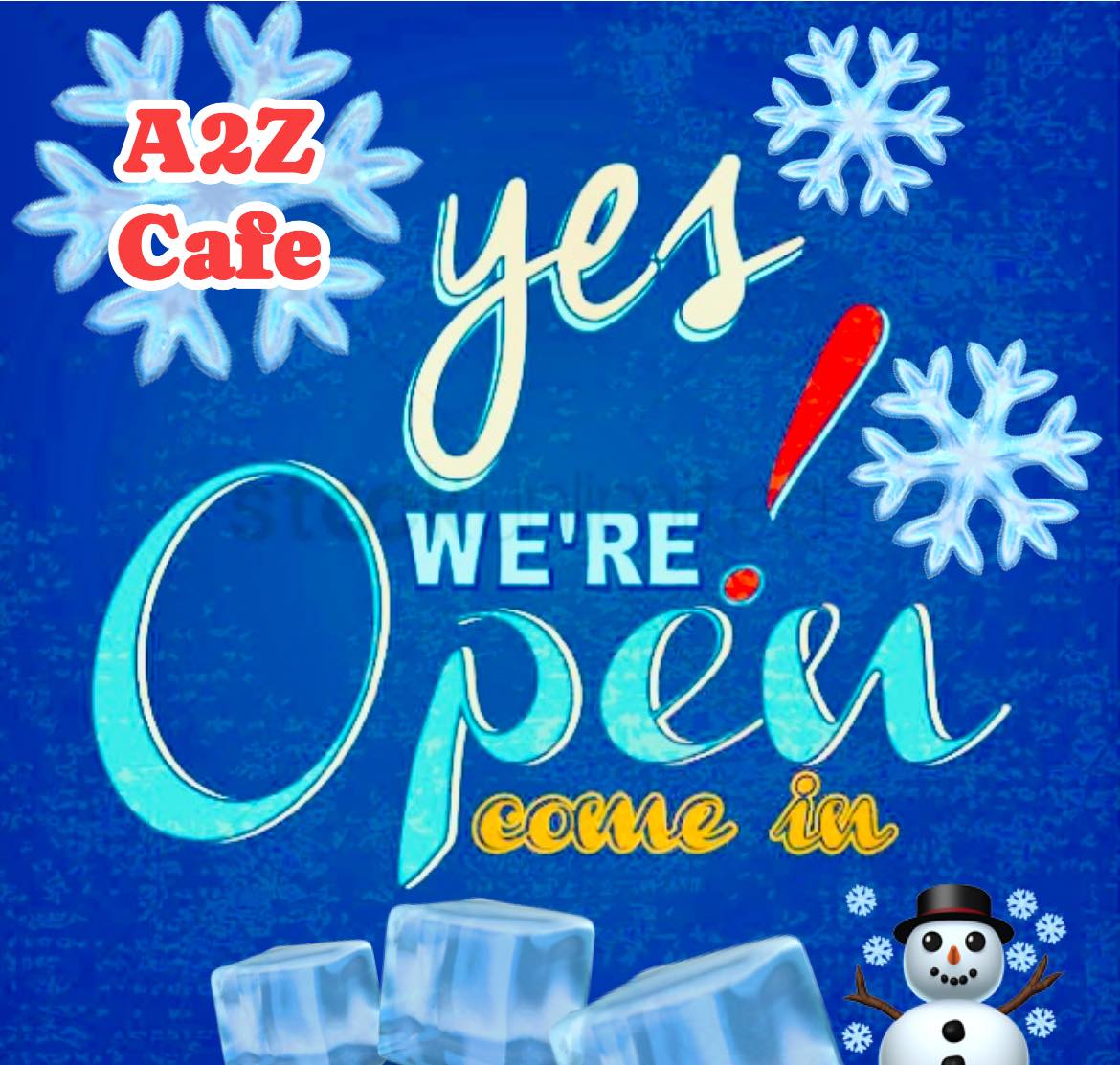 A2Z Cafe (Inside and patio dining or Carry-out to Curbside) Indianapolis
