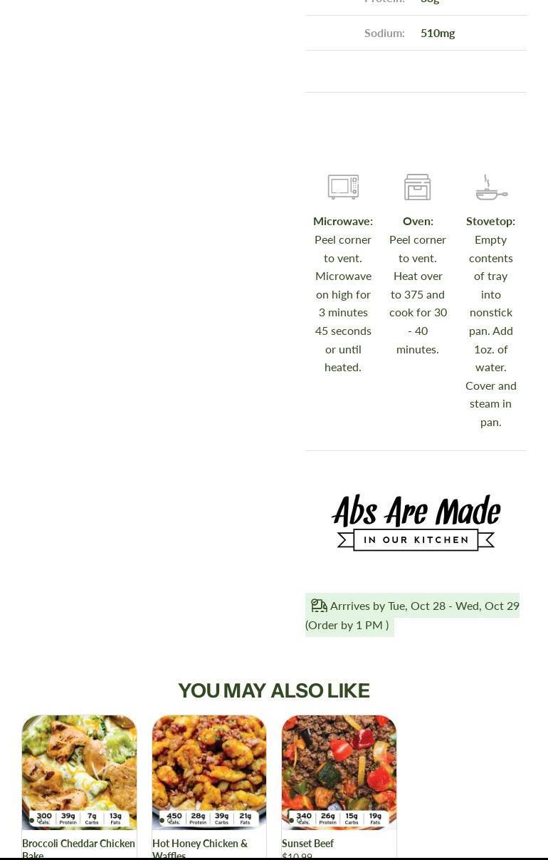 Herculean Meal Prep Menu