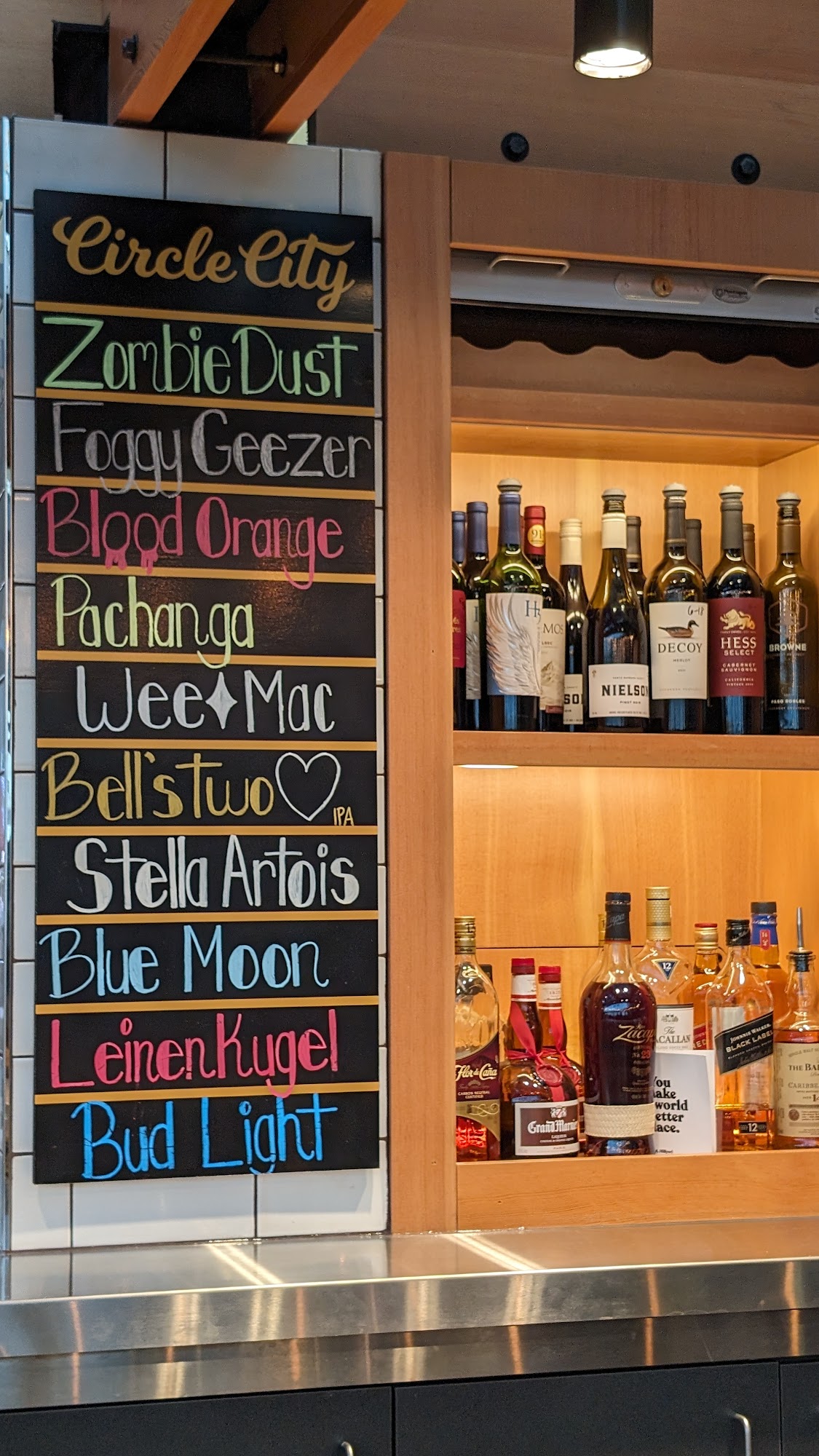 Circle City Beer Garden Menu