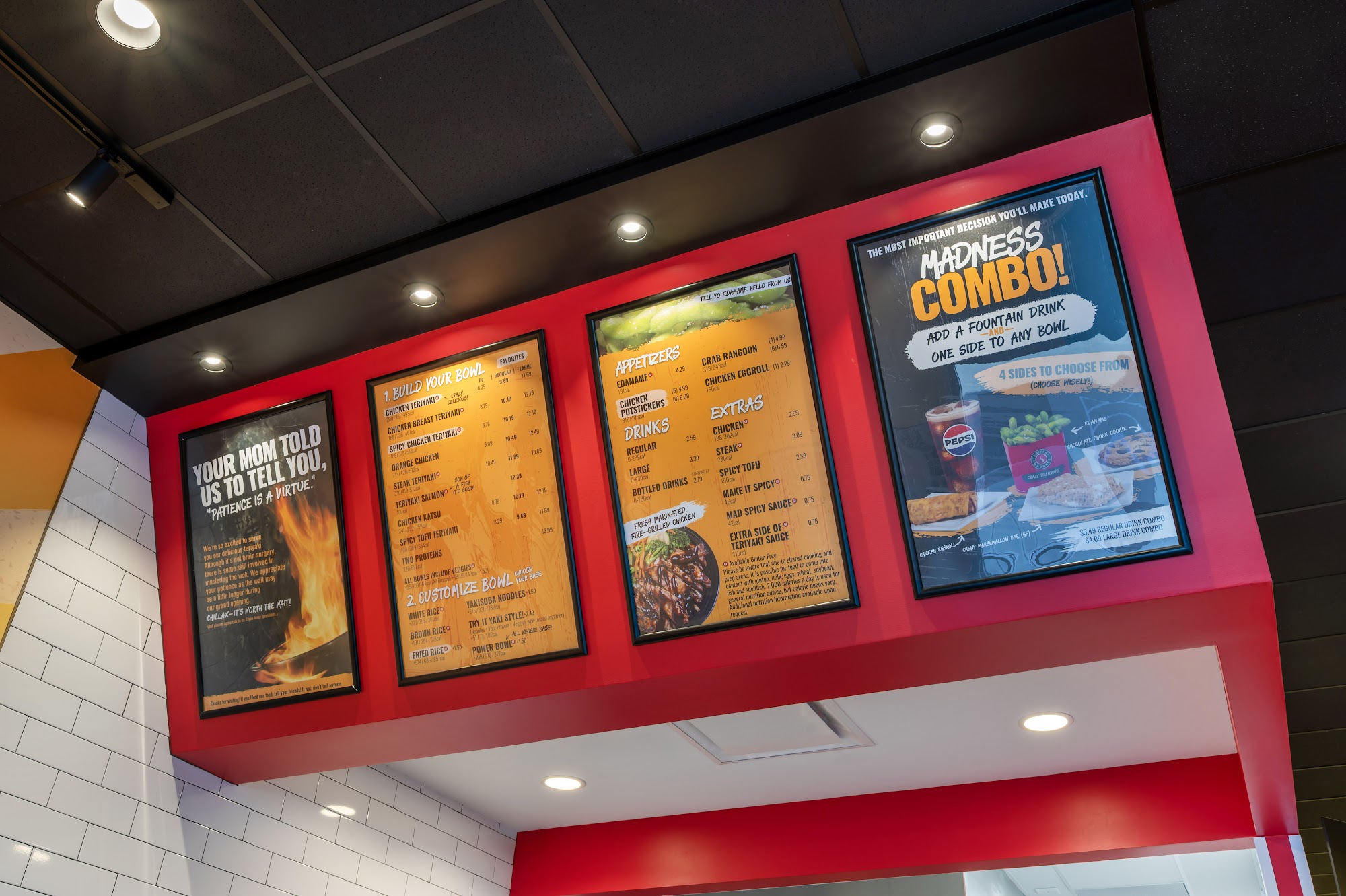 Teriyaki Madness Menu