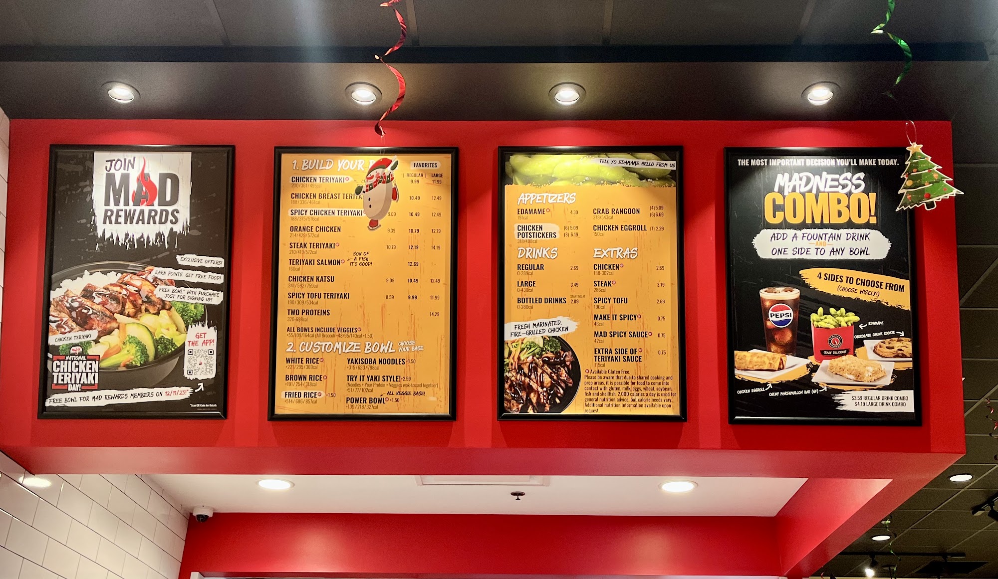 Teriyaki Madness Menu