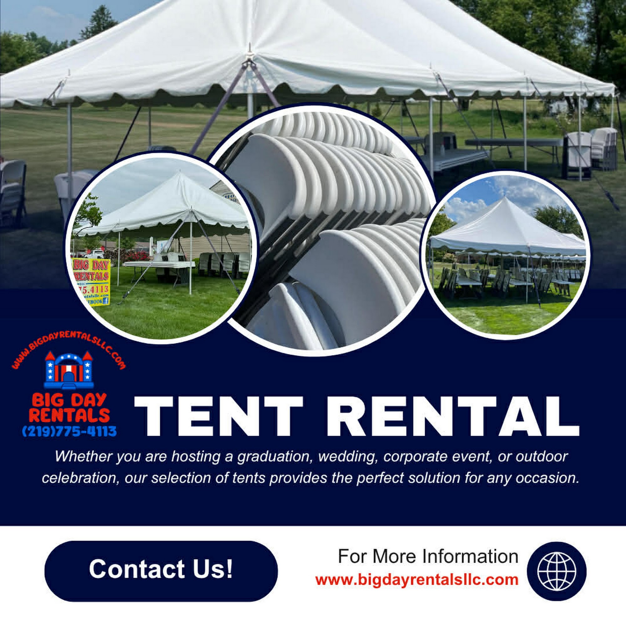 Big Day Rentals LLC 8885 N 500 W, Lake Village Indiana 46349