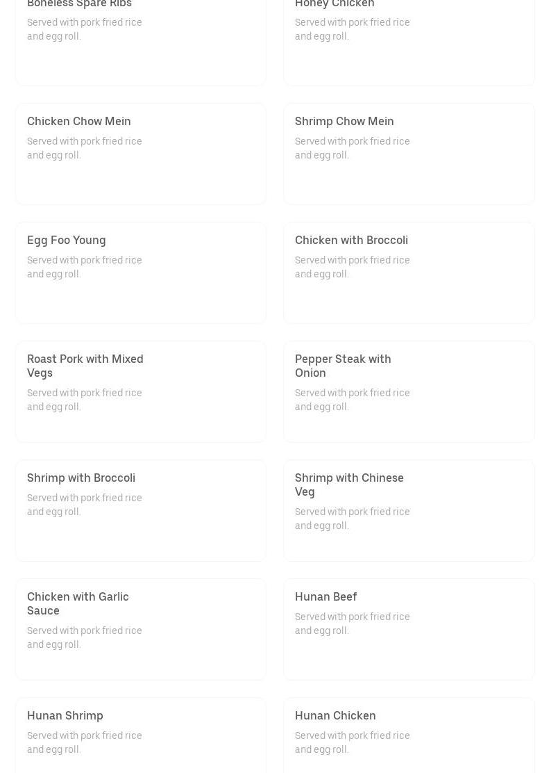 Main Moon Restaurant Menu