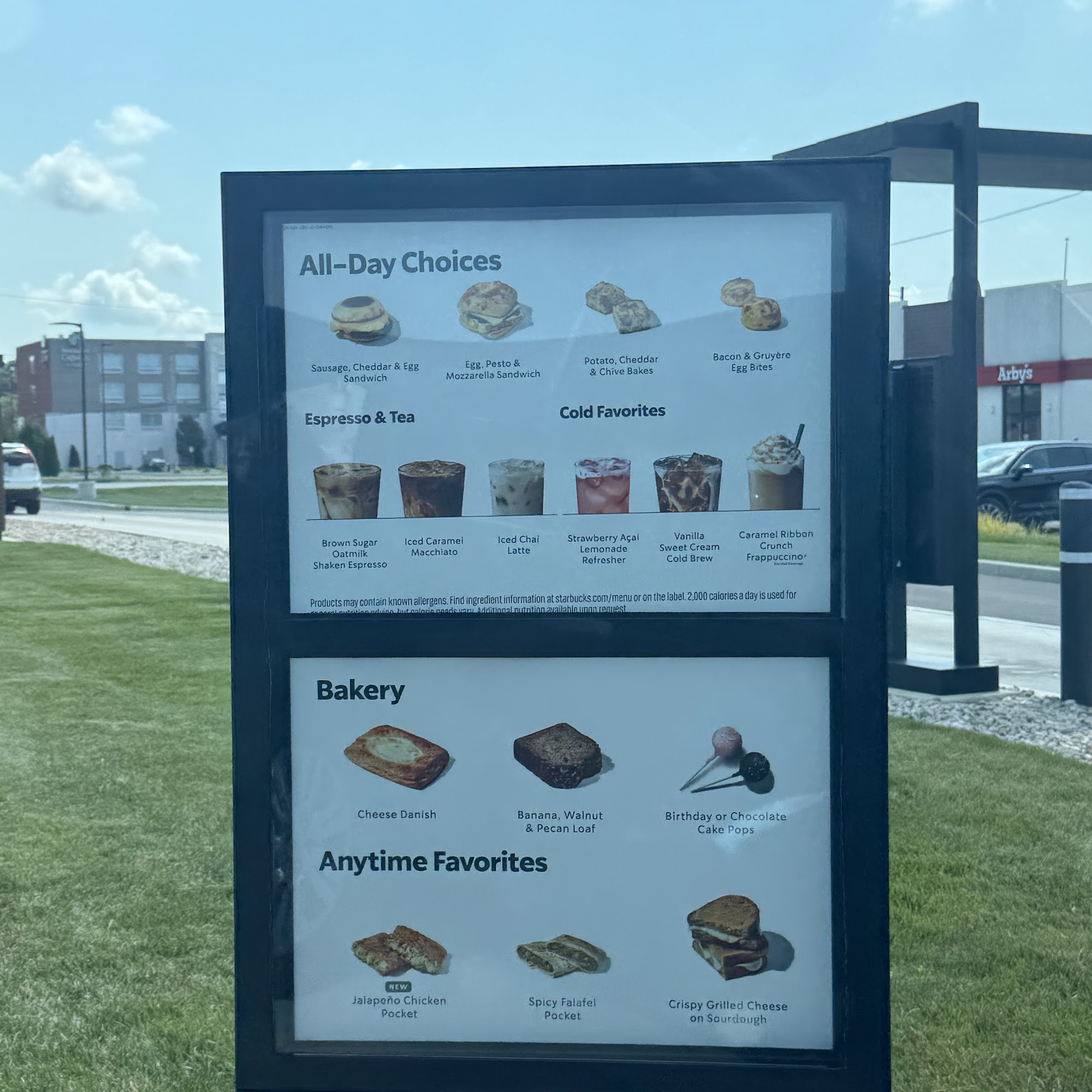 Starbucks Coffee Company Menu