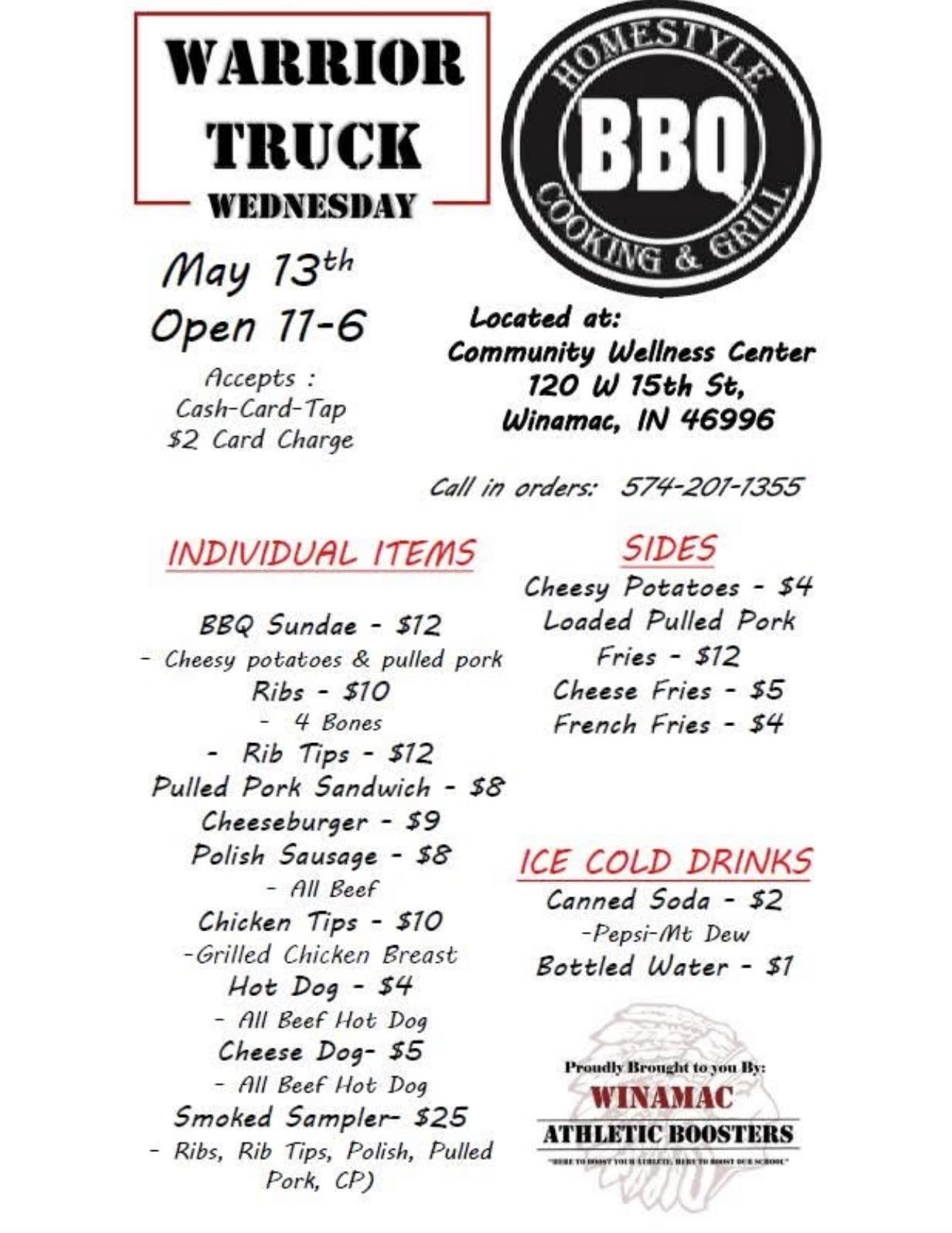 Homestyle Cooking & Grill Menu