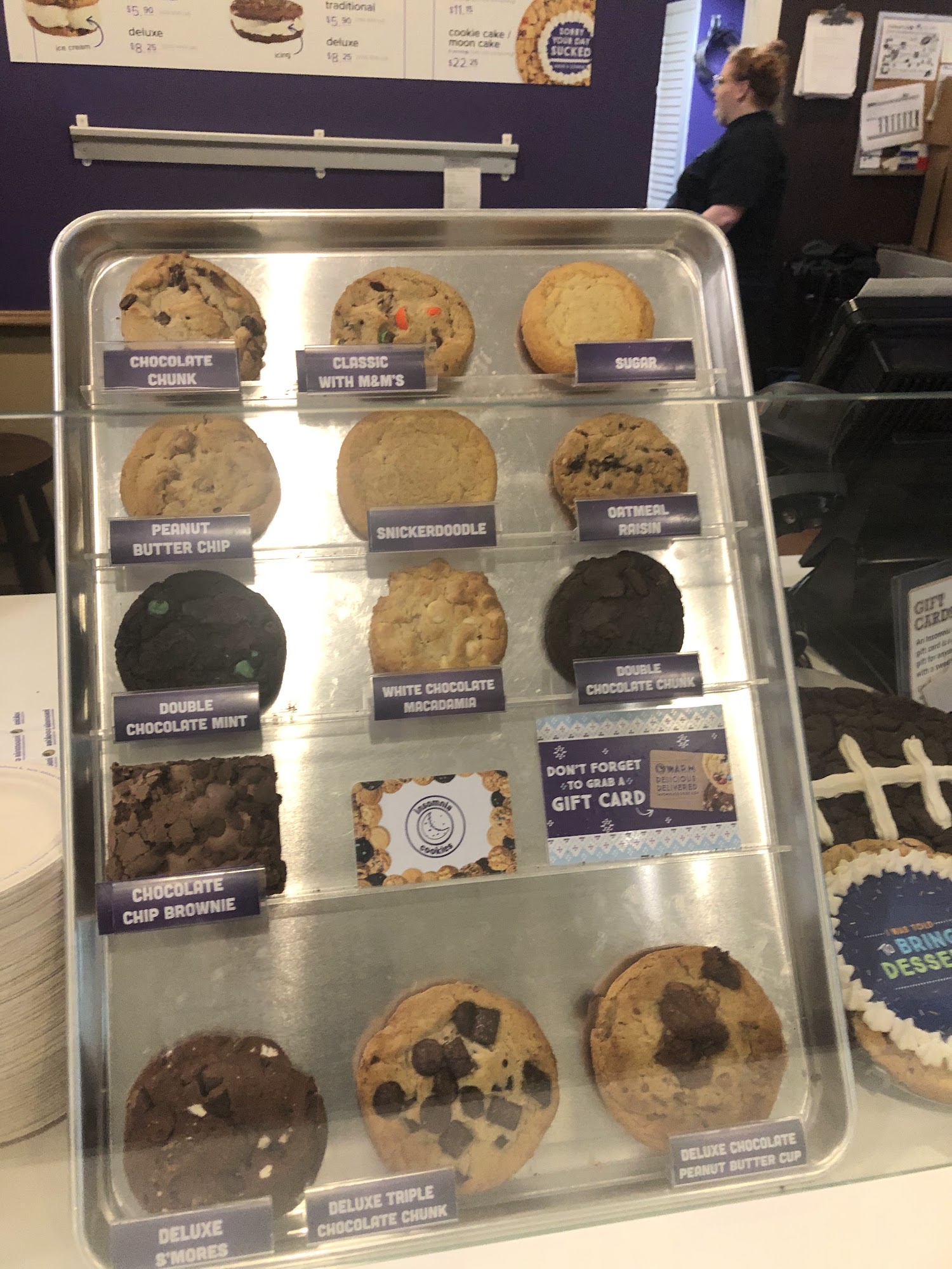 Insomnia Cookies Menu