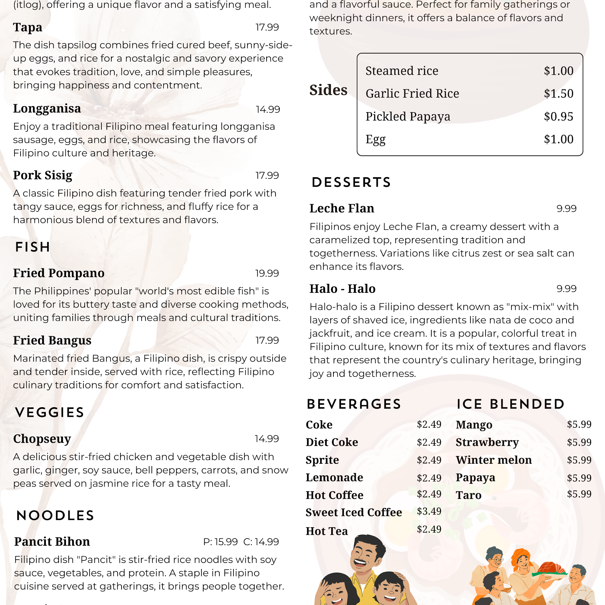 Baryo Menu