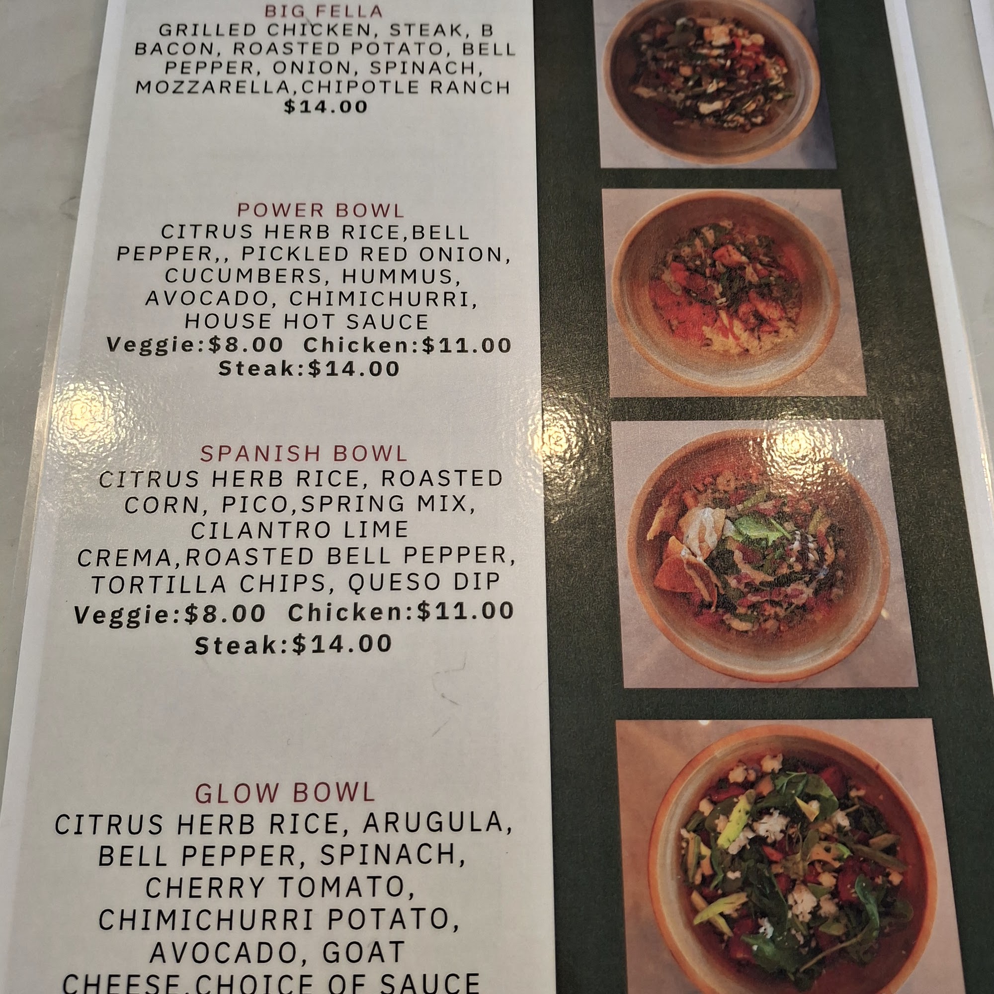 Luckies Artisan Kitchen Menu