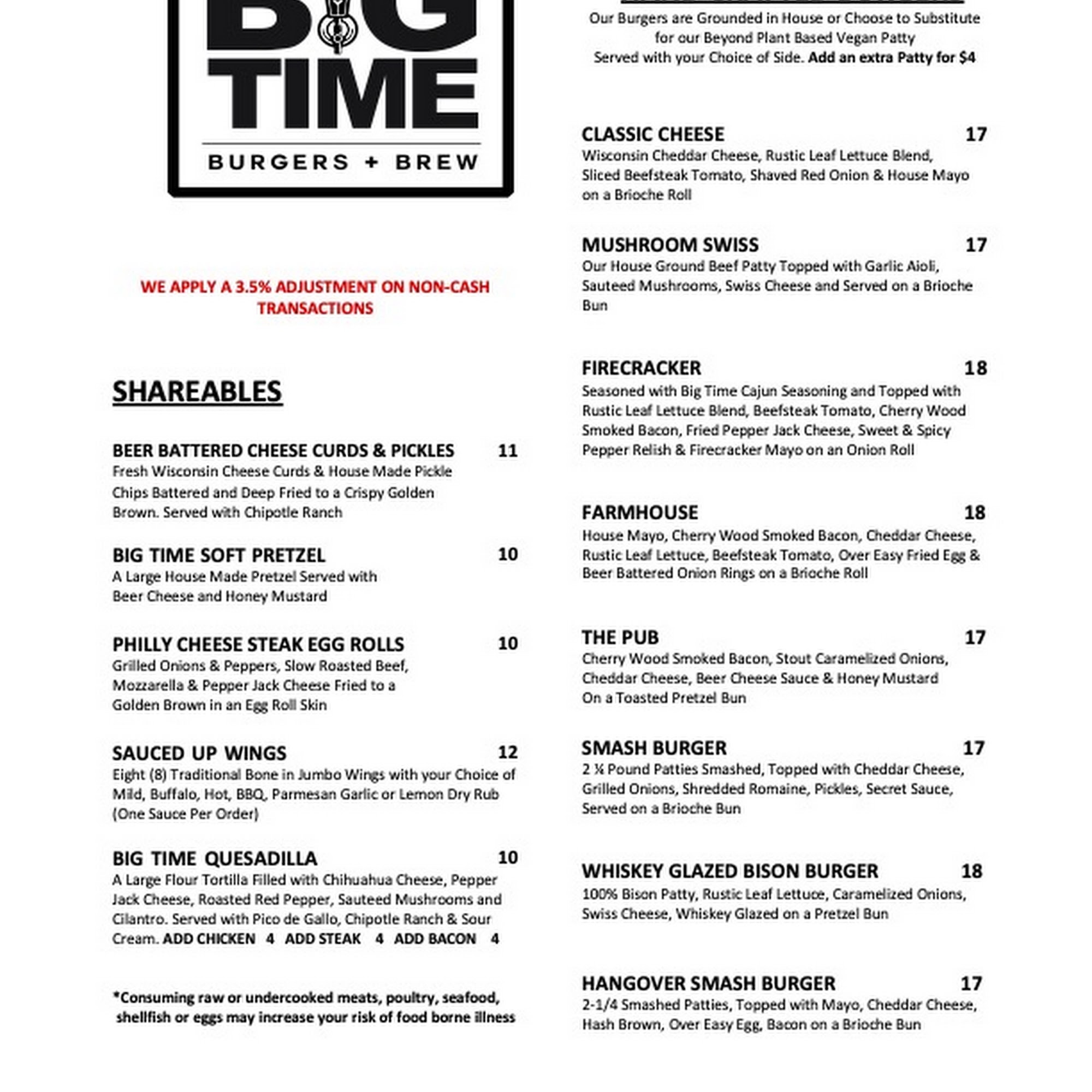 Big Time Burgers + Brew Portage