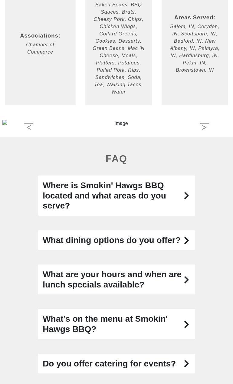 Smokin’ Hawgs BBQ Menu
