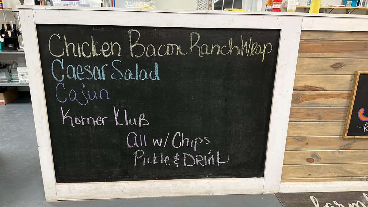 KTI Korner Market Menu