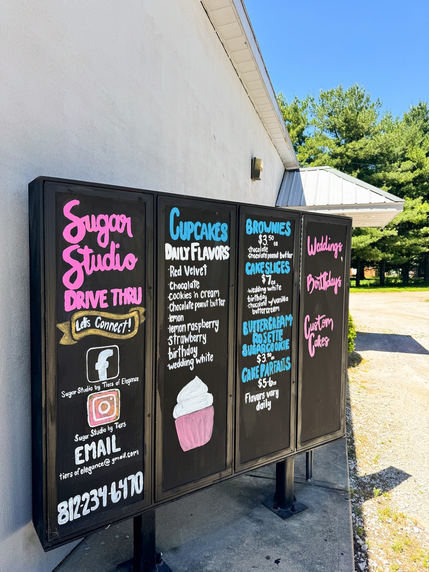 Sugar Studio by Tiers Of Elegance Menu