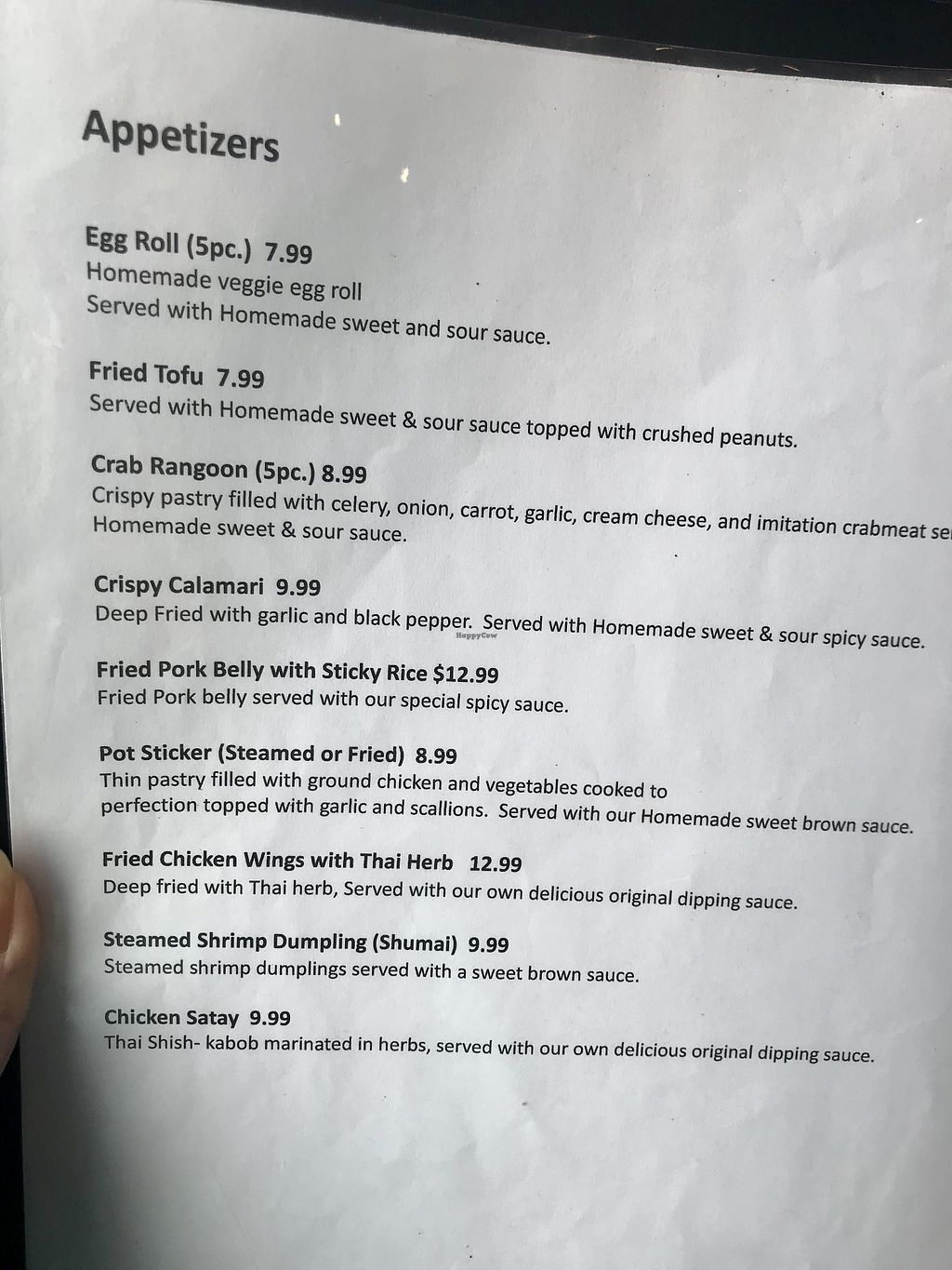 Kin Khao Thai and Sushi Menu