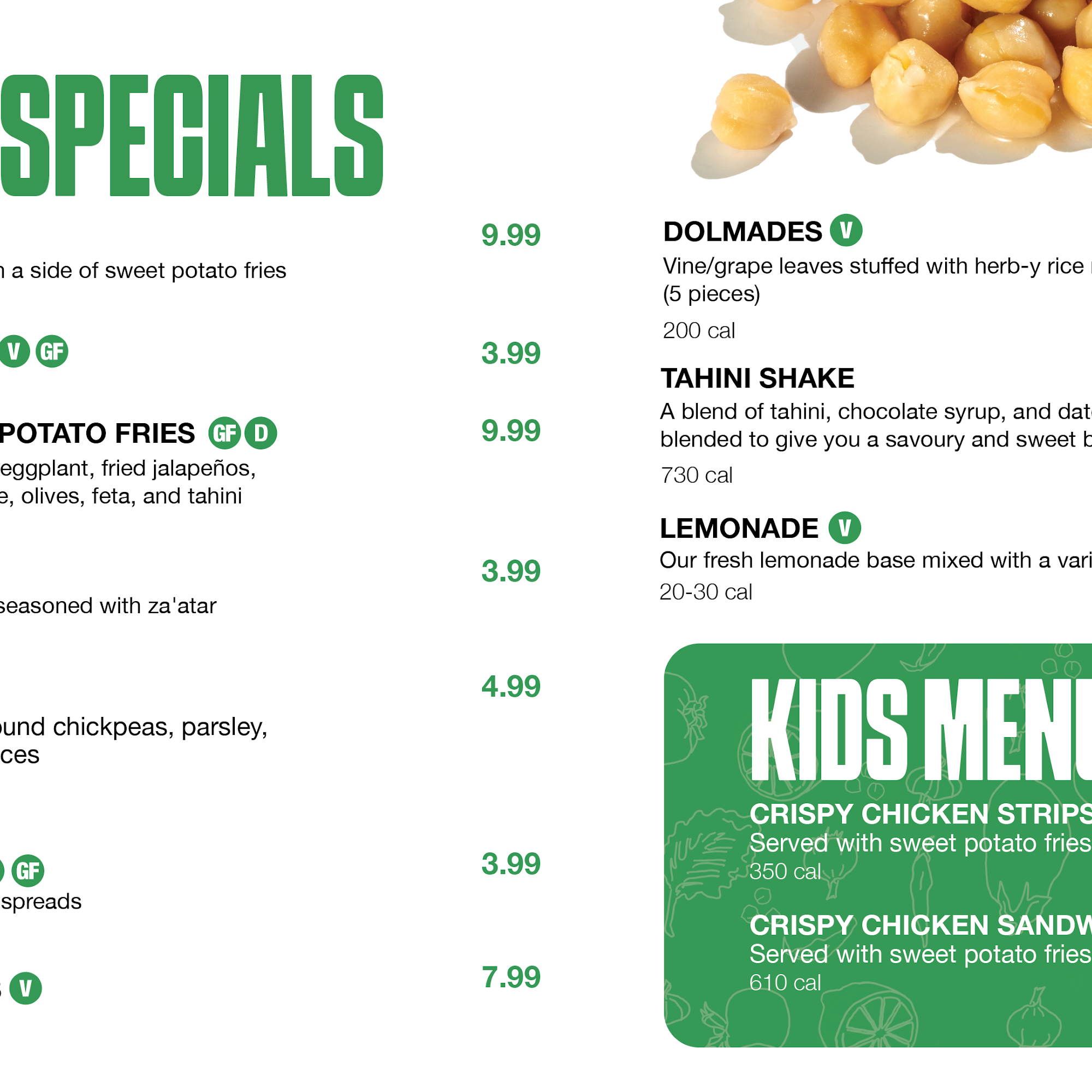Hummus Republic Menu