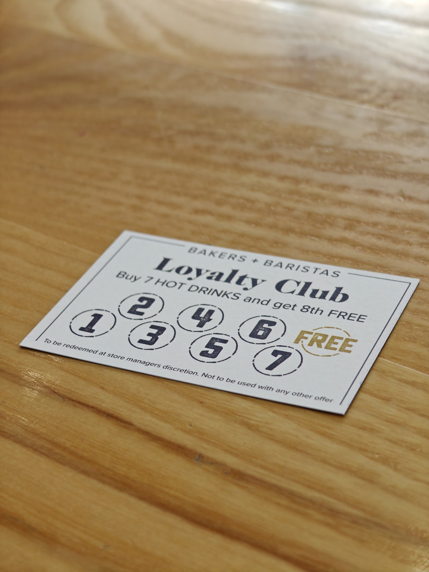 Bakers + Baristas Menu