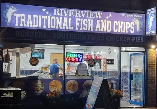Riverview Traditional Fish and chips 16, Gateway Parade, Whinfell Way, Gravesend