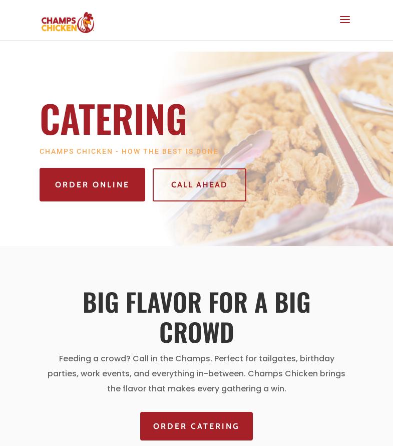 Champs Chicken Menu