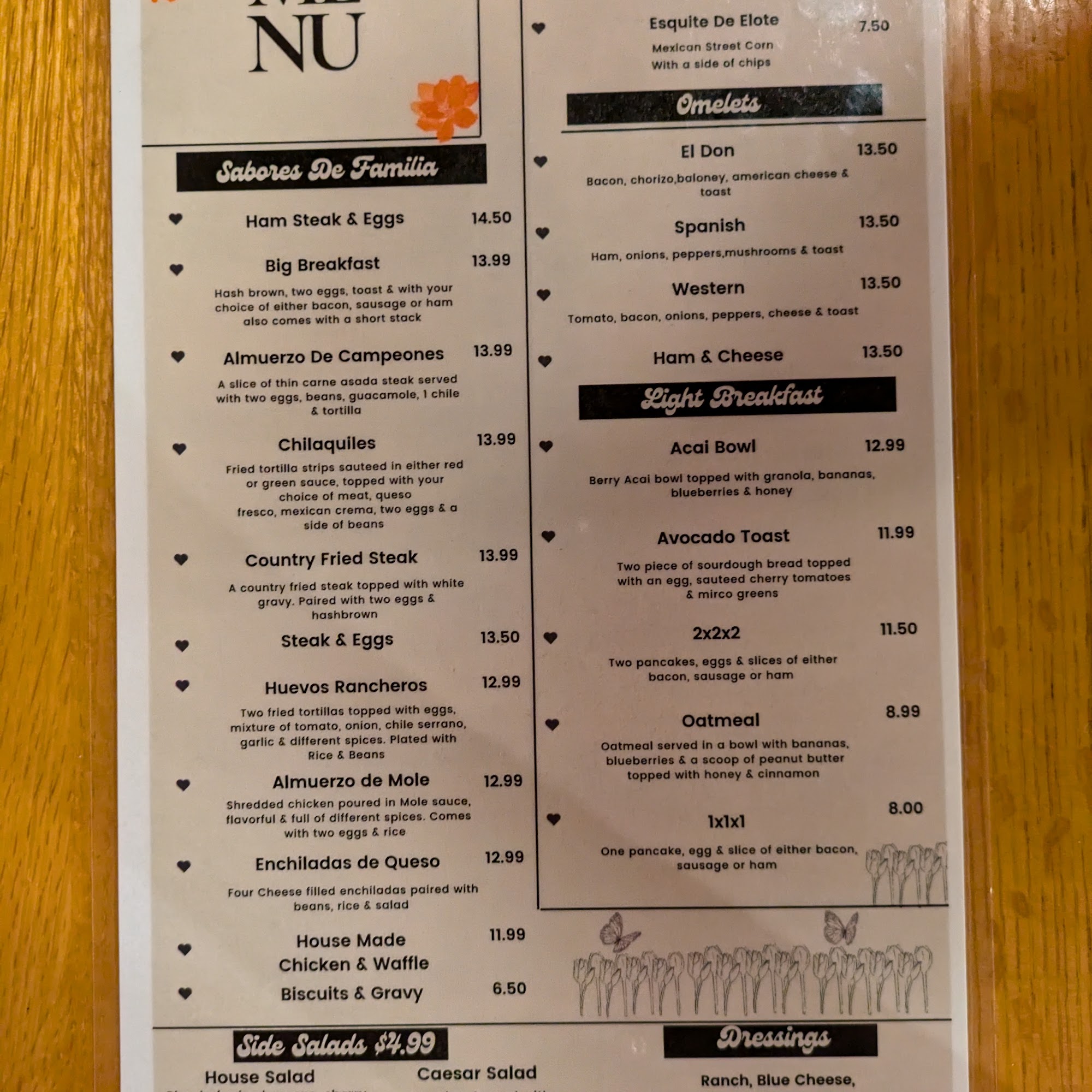 Don Taco Cowtown Menu