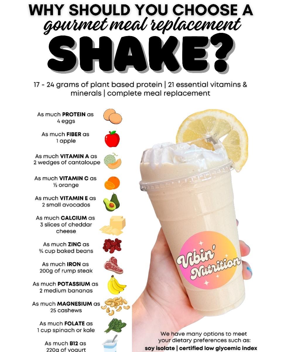 Vibin' Nutrition Menu